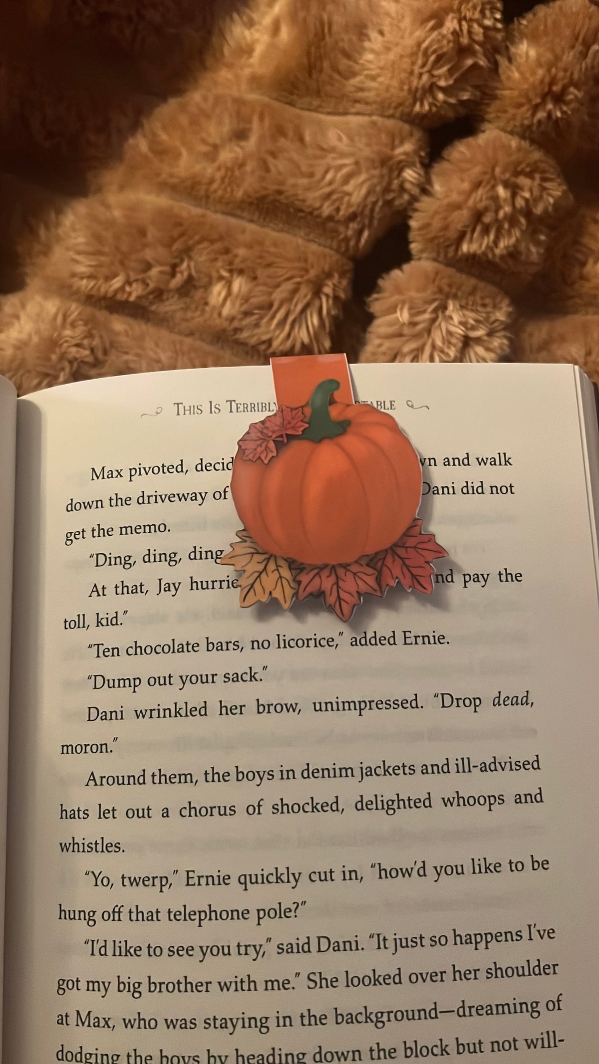 Pumpkin Magnetic Bookmark