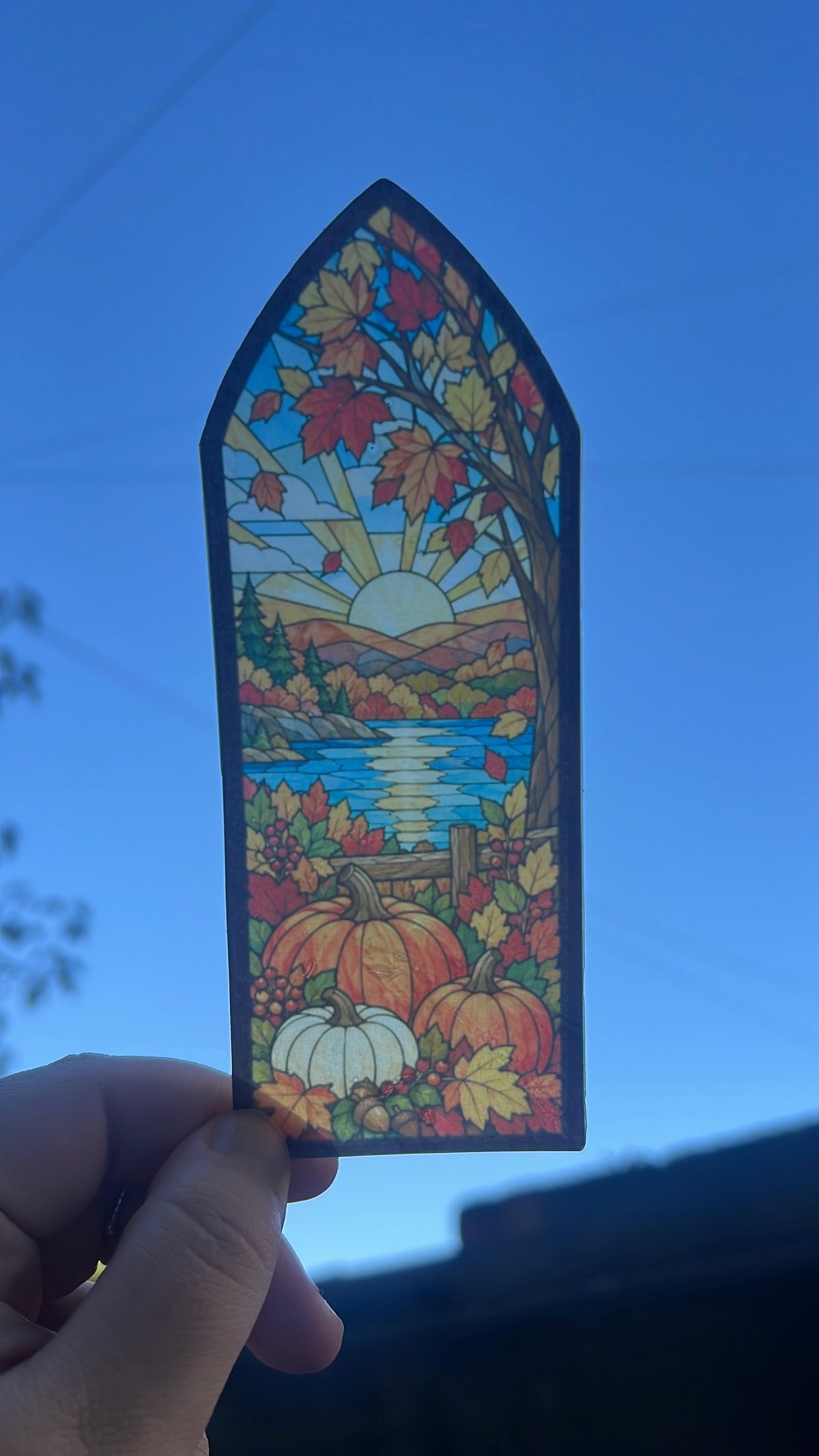 Autumn Glass Bookmark